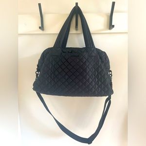 MZ Wallace Jimmy in Black with Luggage Sleeve